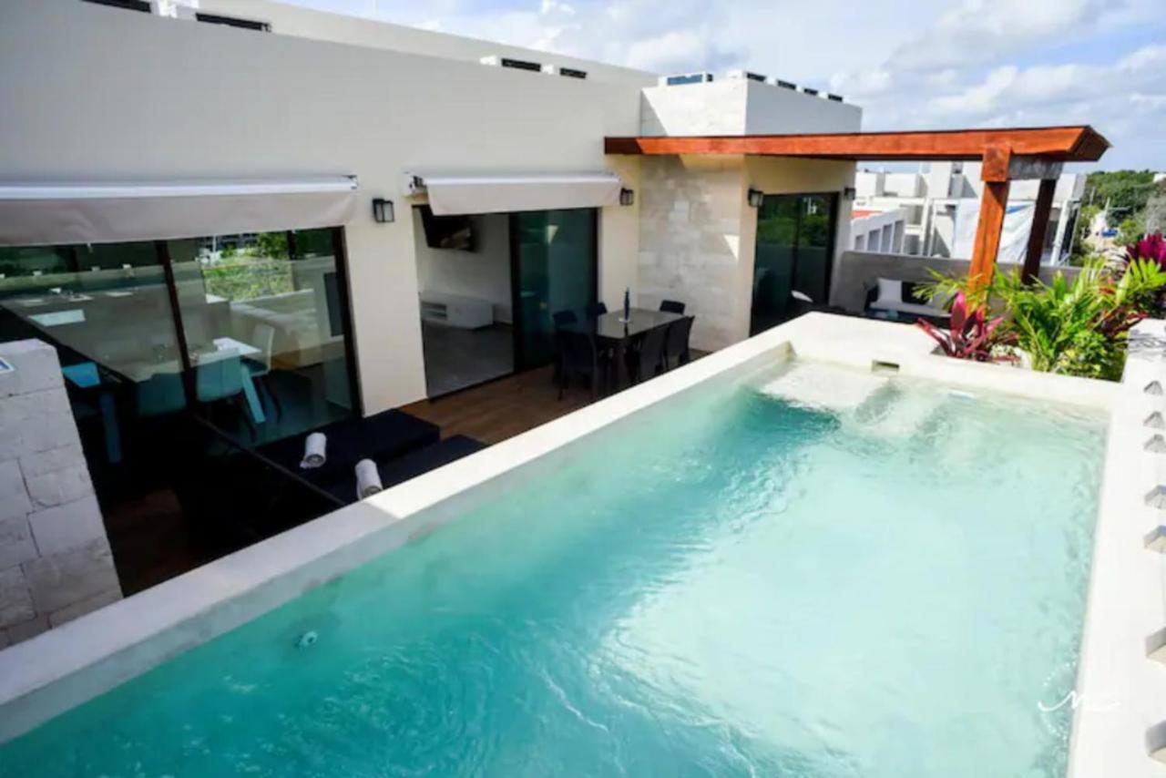 Апартаменти Penthouse Blue Luxury La Veleta Тулум Екстер'єр фото